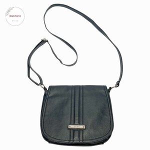 Nine West Giddy Up Crossbody Women's Saddle Bag Black